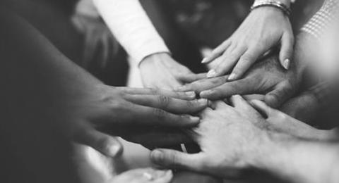 Hands together diversity